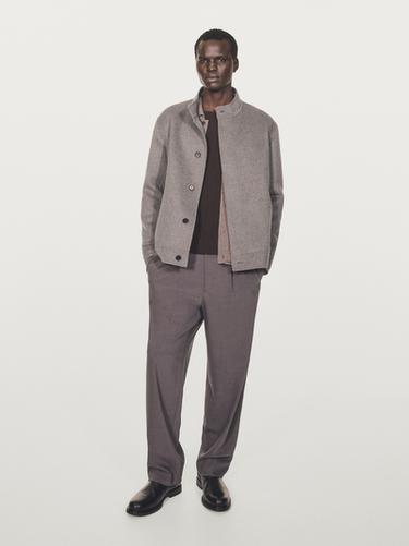 Zara Wool blend jacket - Bone
