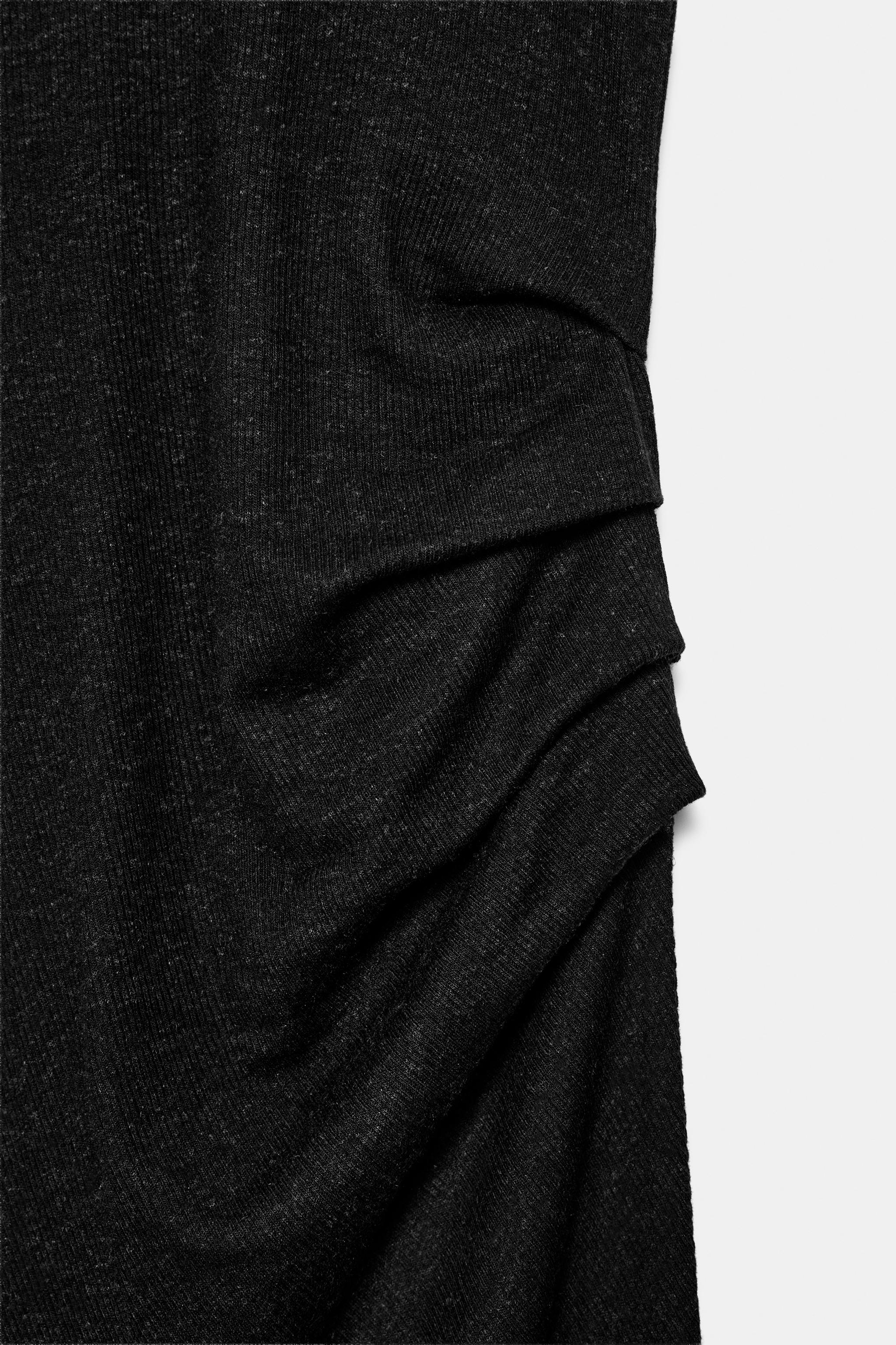 DRAPED MIDI DRESS