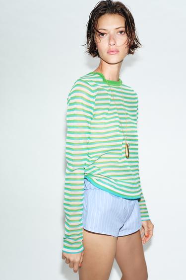 FINE KNIT STRIPED JUMPER - striped by Zara - Image 2