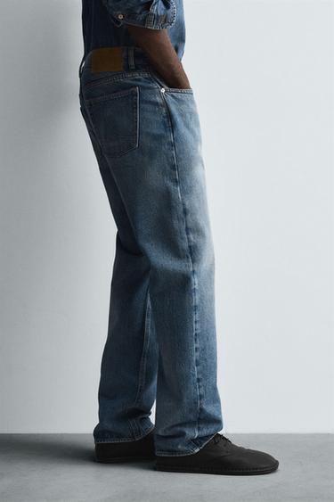 RELAXED FIT LIMITED EDITION JEANS - Mid-blue by Zara - Image 4