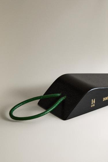WOODEN DOORSTOP - Black by Zara - Image 3