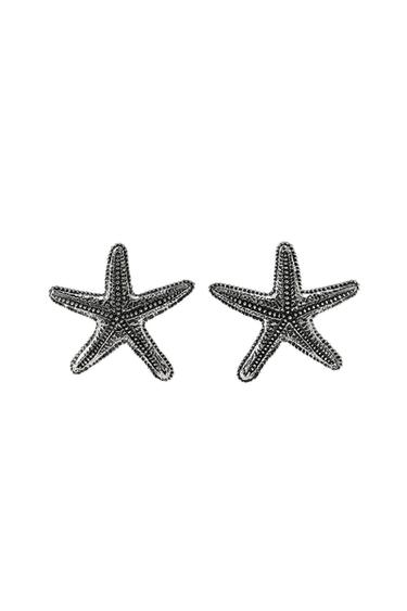 Zara STARFISH EARRINGS - Silver - Image 0
