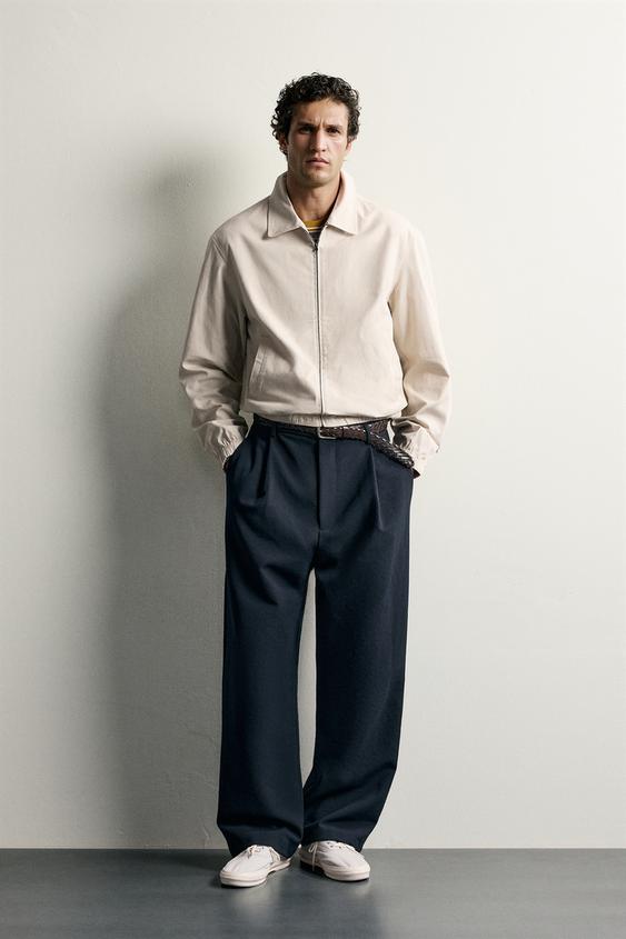 LIGHTWEIGHT COTTON-LYOCELL JACKET - Sand by Zara - Image 0