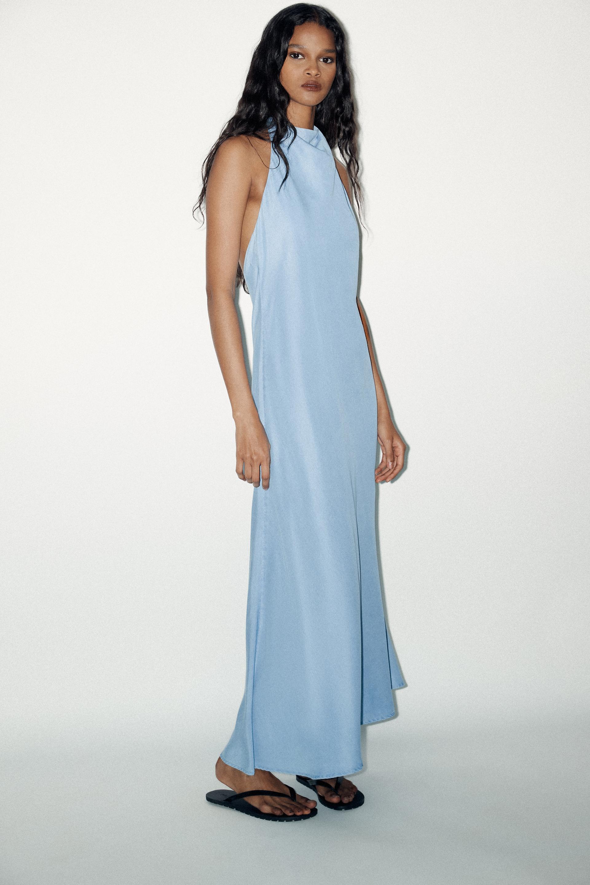 FLOWY HALTER DRESS