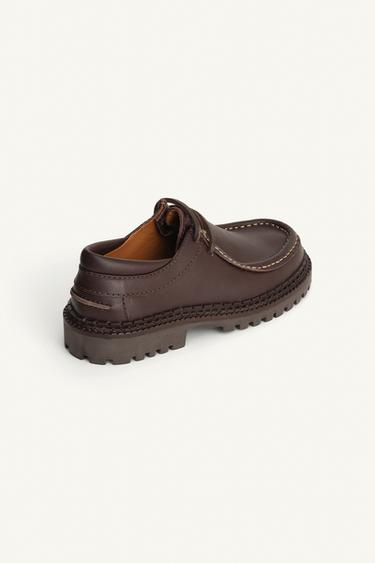 LIMITED EDITION LEATHER SHOES - Brown by Zara - Image 6
