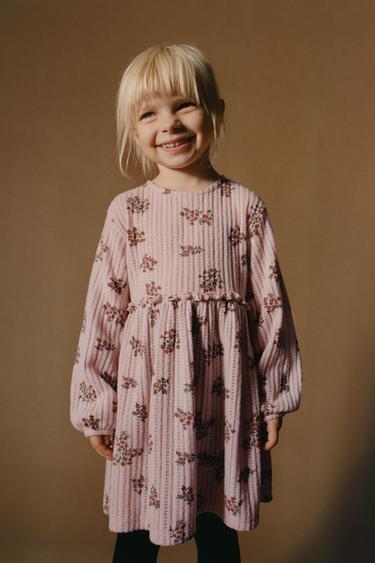 FLORAL SOFT-TOUCH DRESS - Pink by Zara