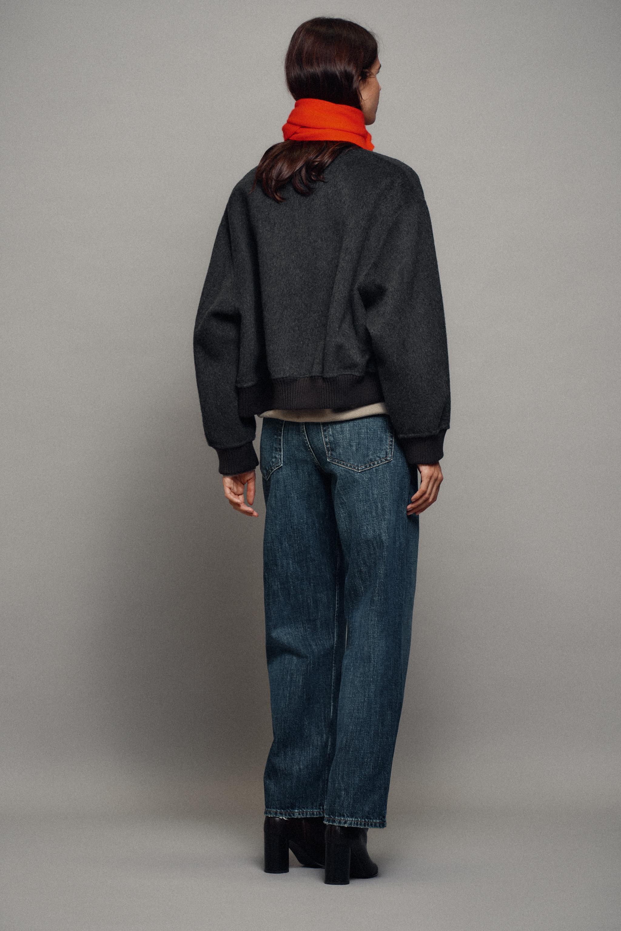 BLOUSON BOMBER EN LAINE ZW COLLECTION