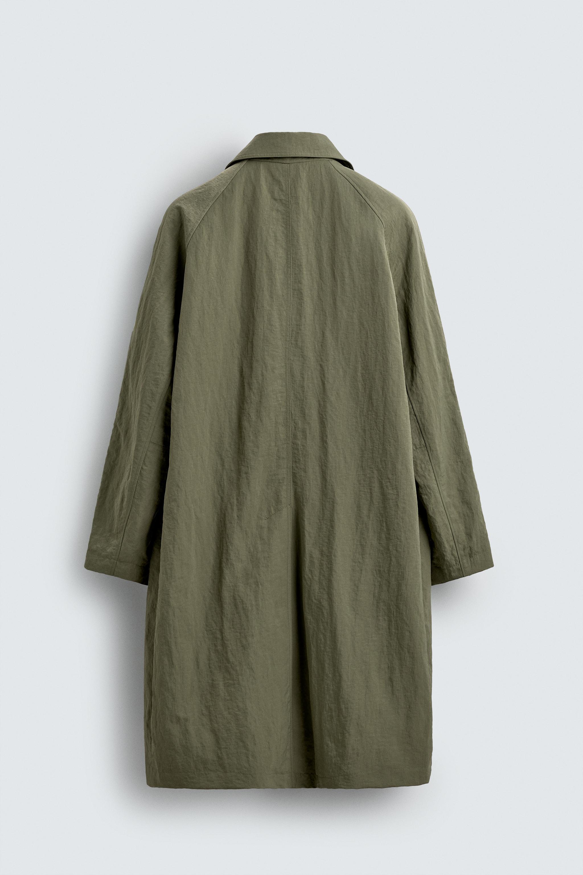 LIMITED EDITION TECHNICAL TRENCH COAT - Greenish | ZARA