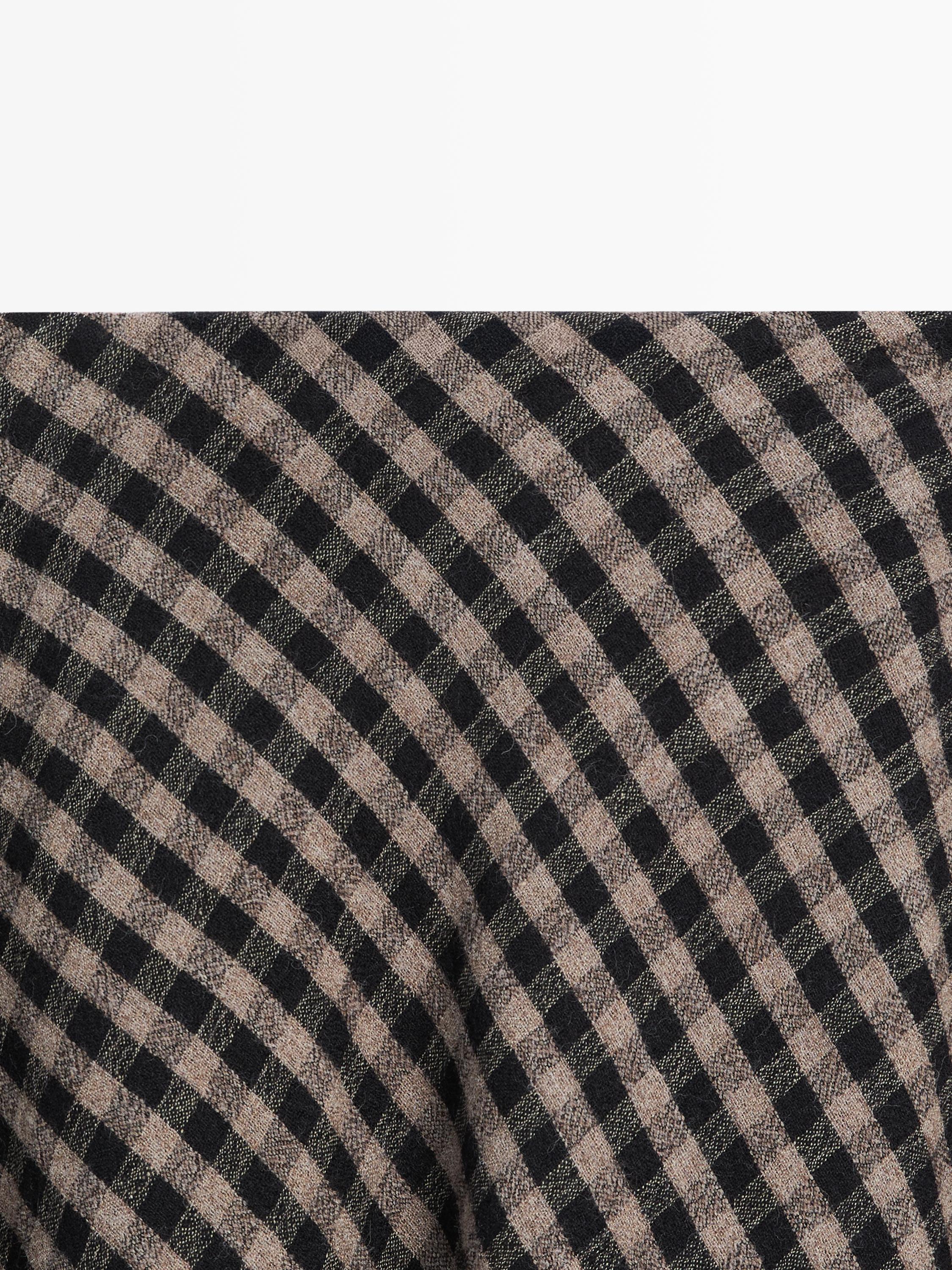 Flared with check detailing