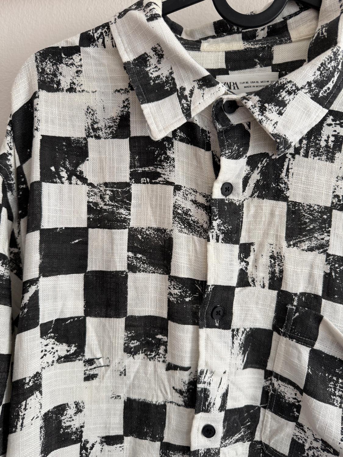FADED CHECK PRINT SHIRT - Image 3