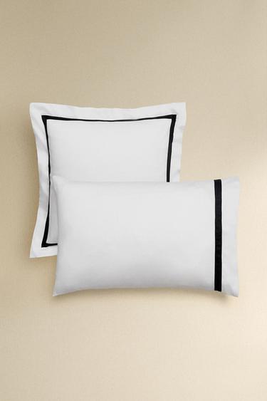 FEDERA GUANCIALE SATIN BALZA - Nero di Zara - Immagine 0