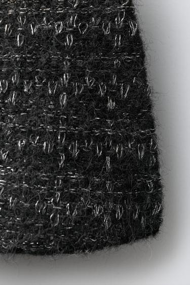 SHINY KNIT SKIRT - Anthracite Grey by Zara - Image 3