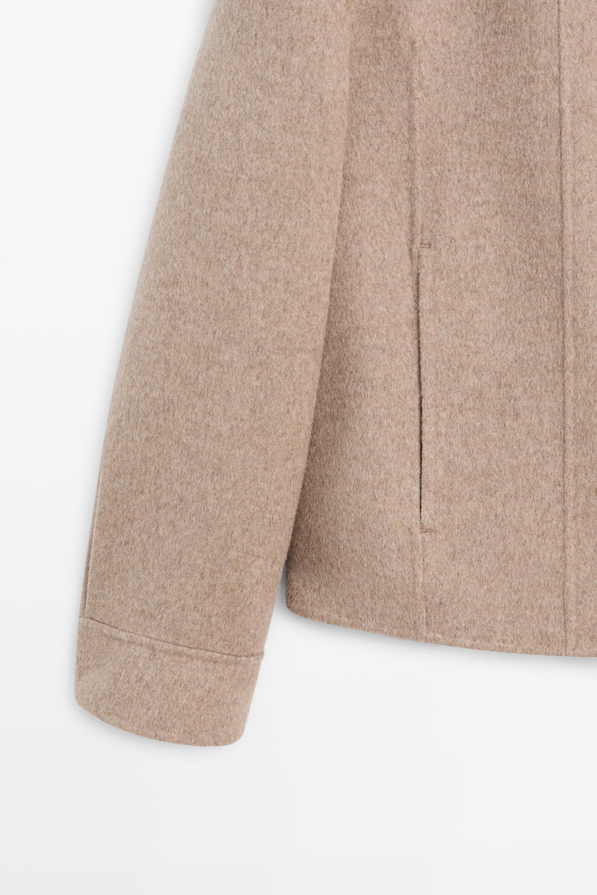 Short wool-blend jacket