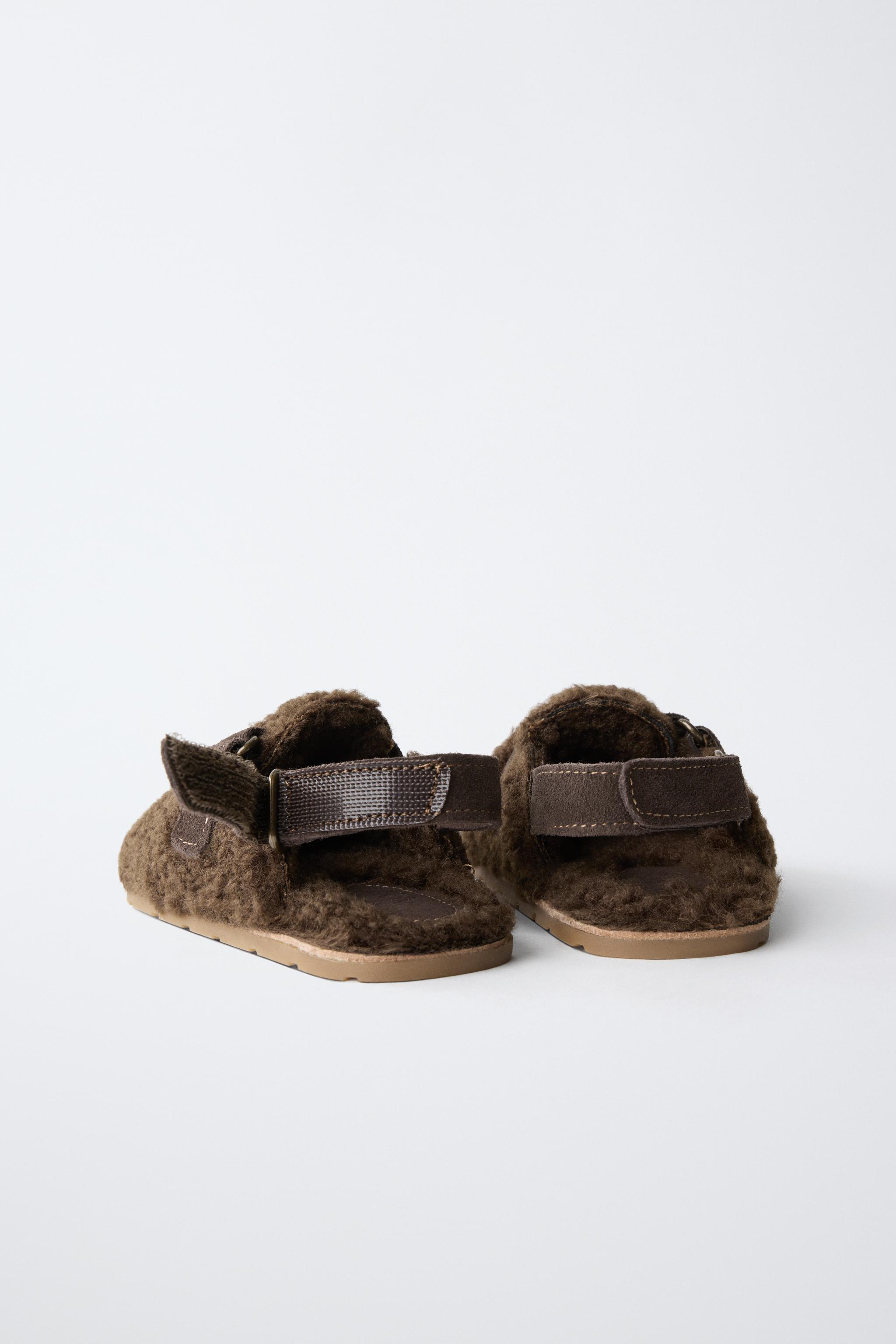 FAUX SHEARLING BAREFOOT CLOGS
