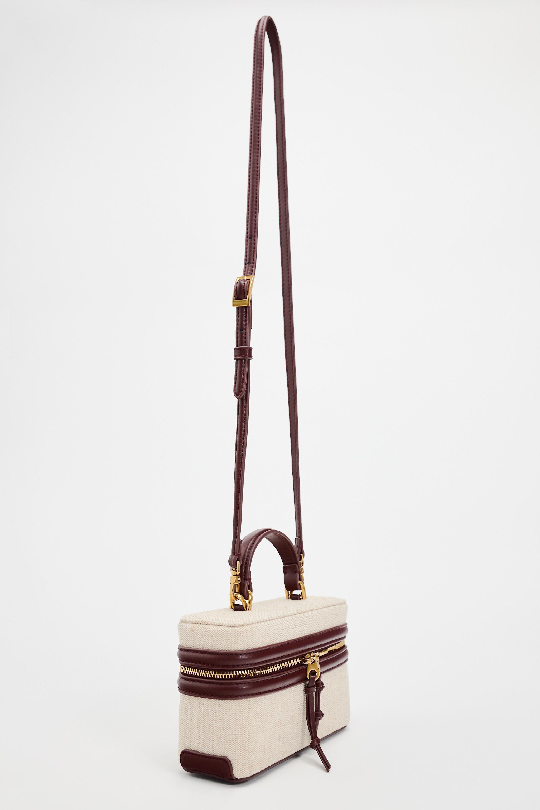 Zara sales burgundy bag