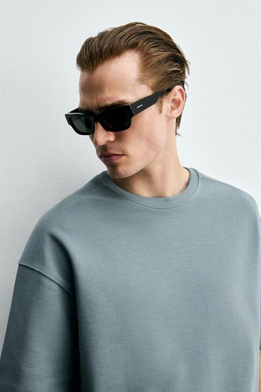 سويت شيرت بقصة RELAXED INTERLOCK - شرشيري الخاص بـ Zara