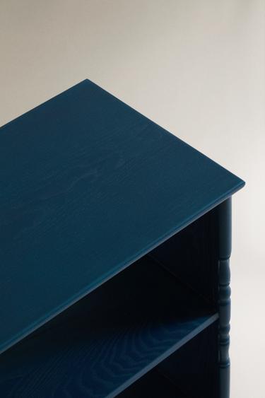ASH WOOD SIDE TABLE — Blue 2