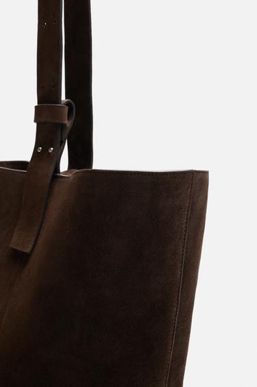 SAC EN CUIR LIMITED EDITION - Marron de Zara - Image 4