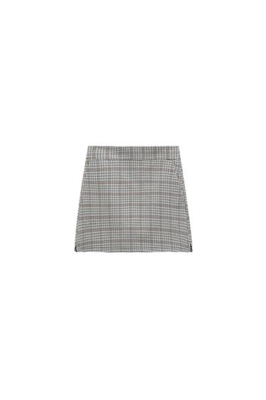 CHECK MINI BERMUDA SKORT
