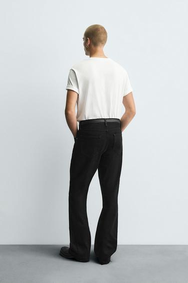 JEAN COUPE FLARE - Noir de Zara - Image 2