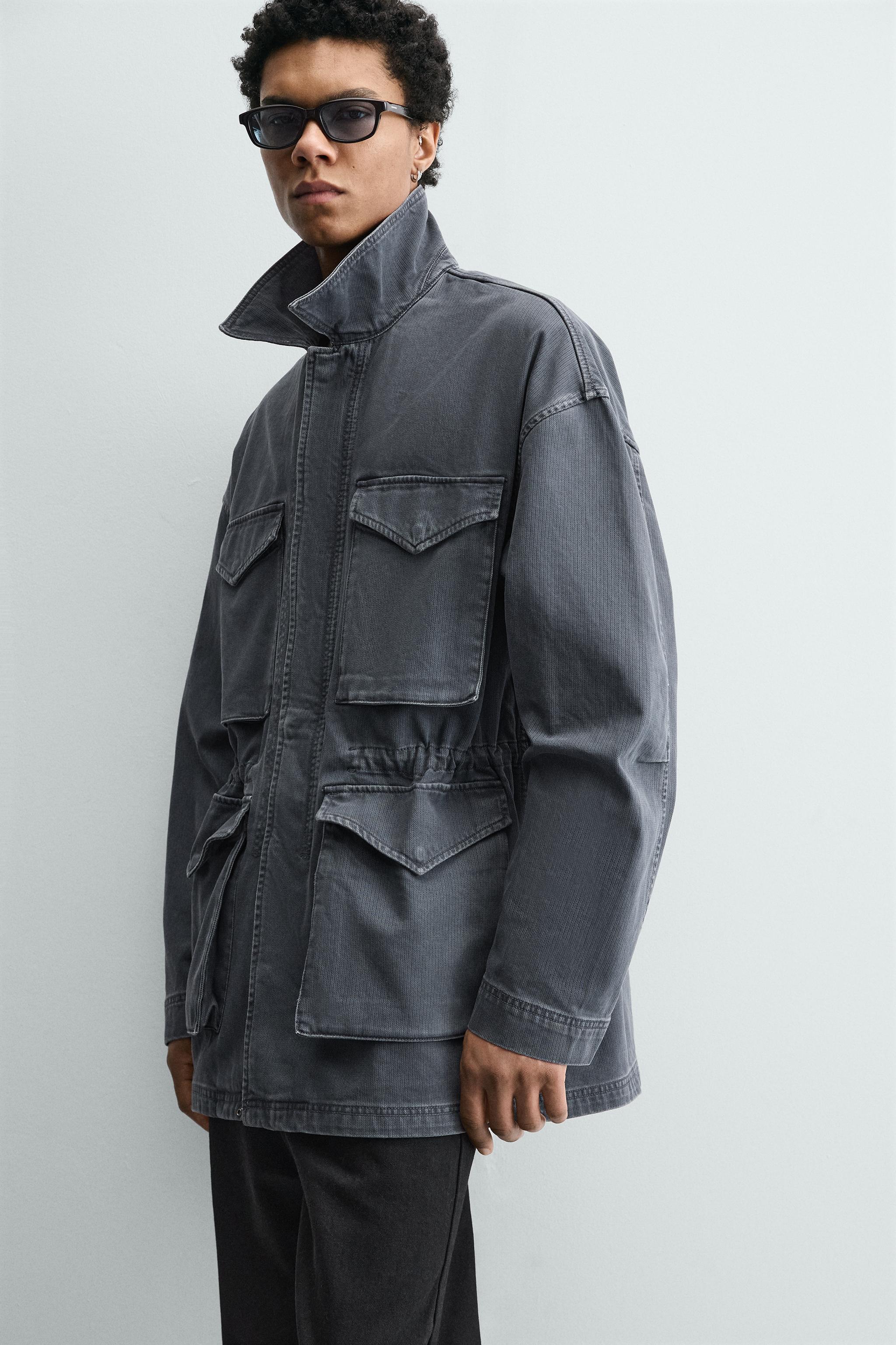 WASHED COTTON TEXTURED PARKA