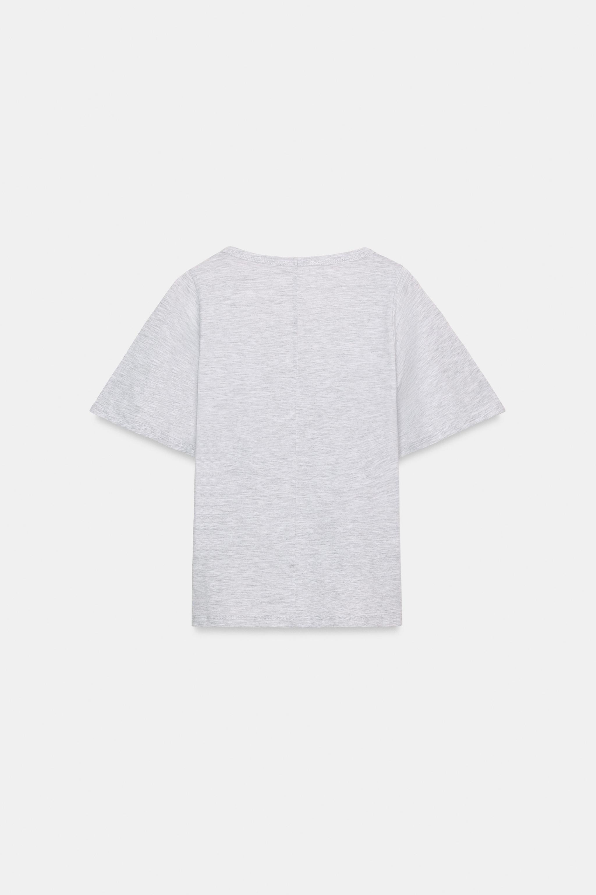 SHORT SLEEVE POT NECK T-SHIRT