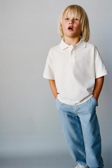 POLO BRODÉ PALMIER - Blanc de Zara