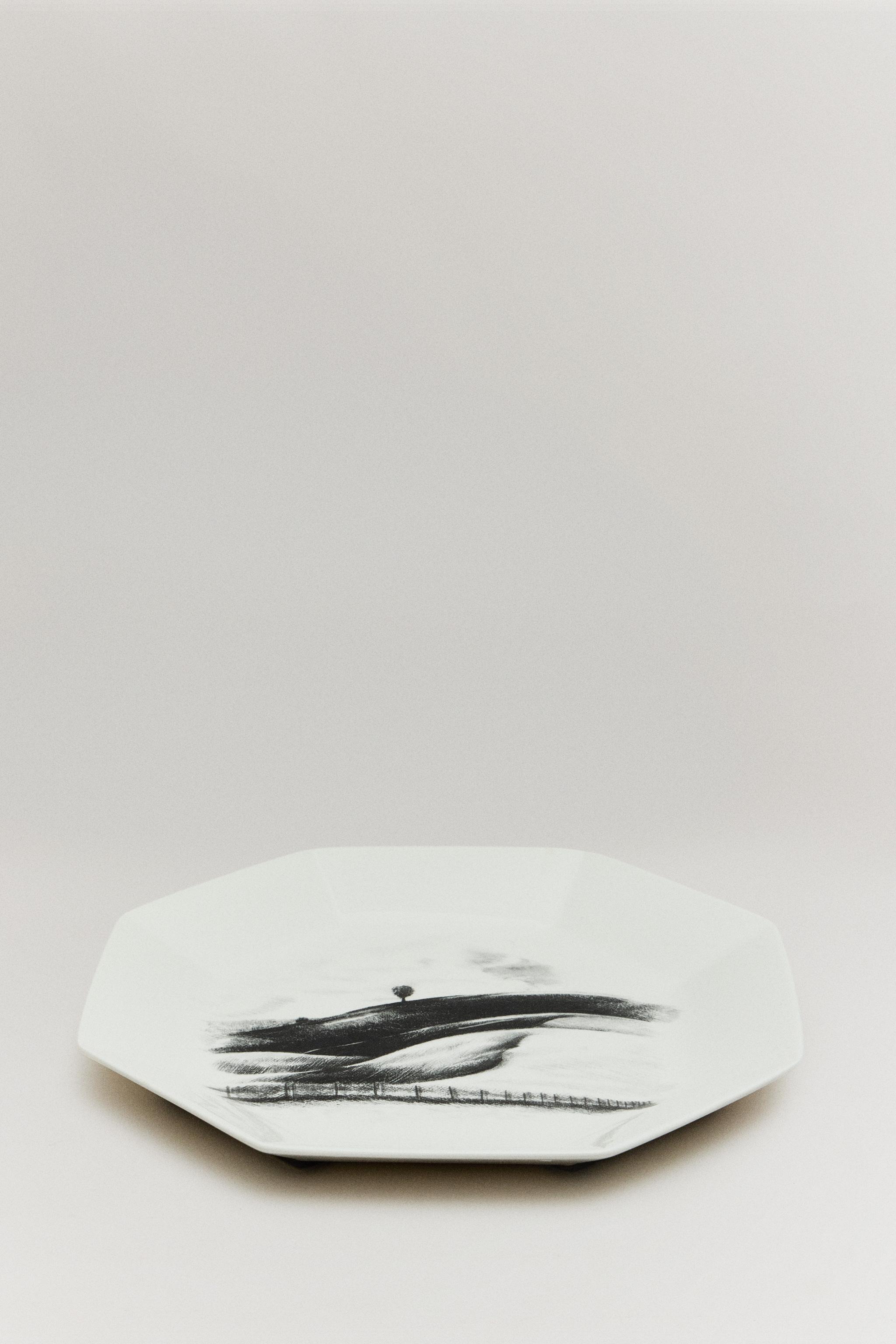 THE SKY OCTOGONAL SERVING PLATE