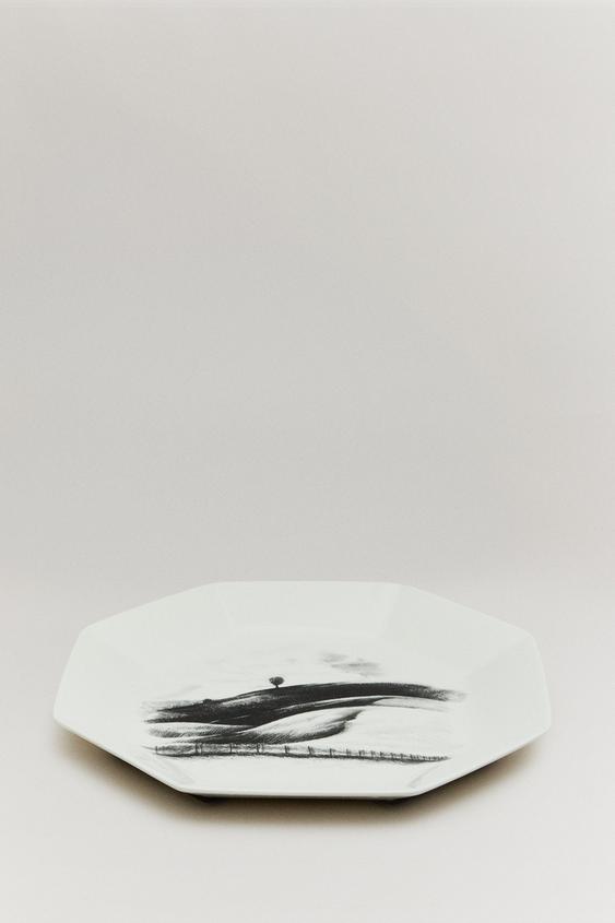 THE SKY OCTOGONAL SERVING PLATE - Blanco de Zara - Imagen 0