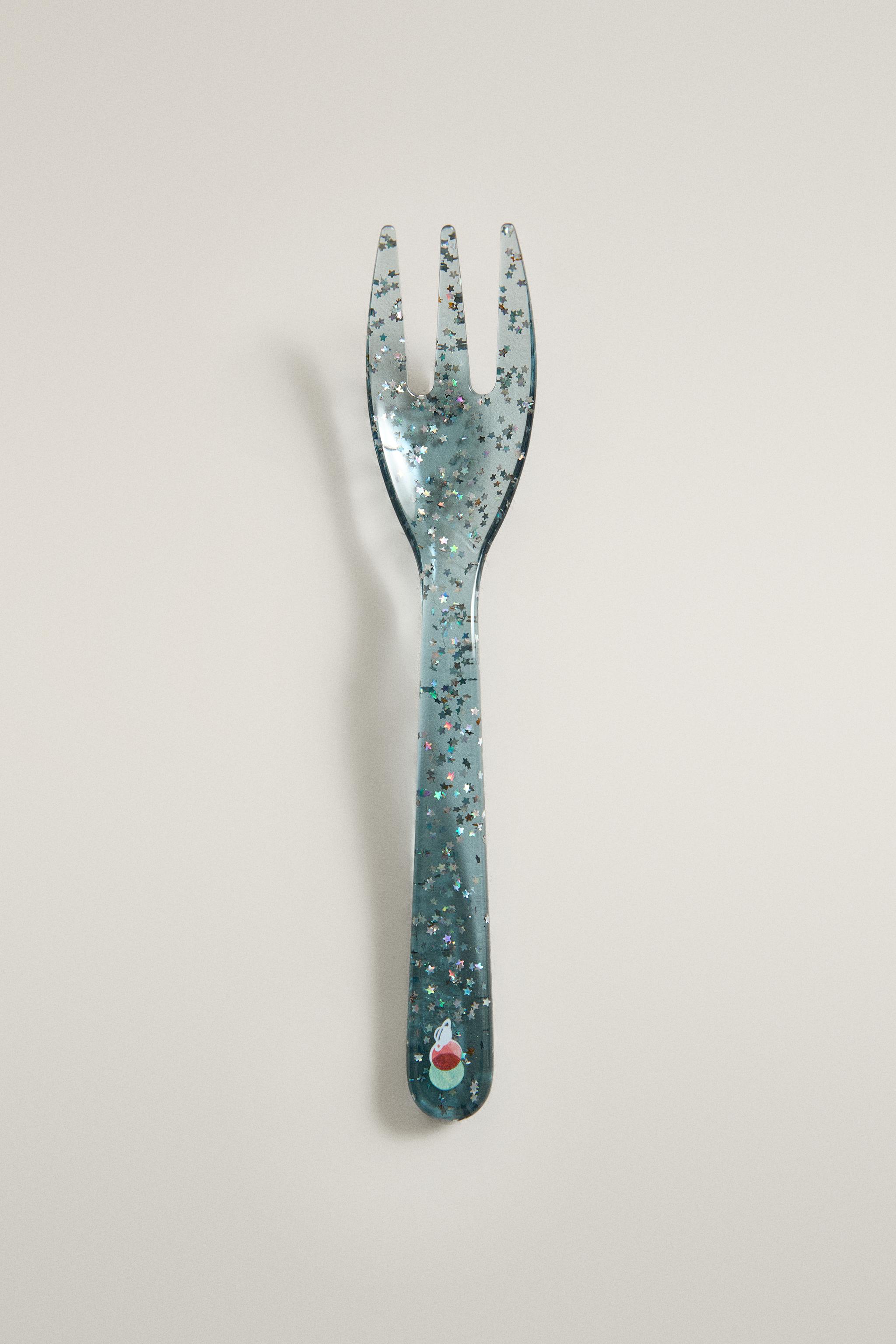 FOURCHETTE ENFANT PAILLETTES ÉTOILES TRITAN™