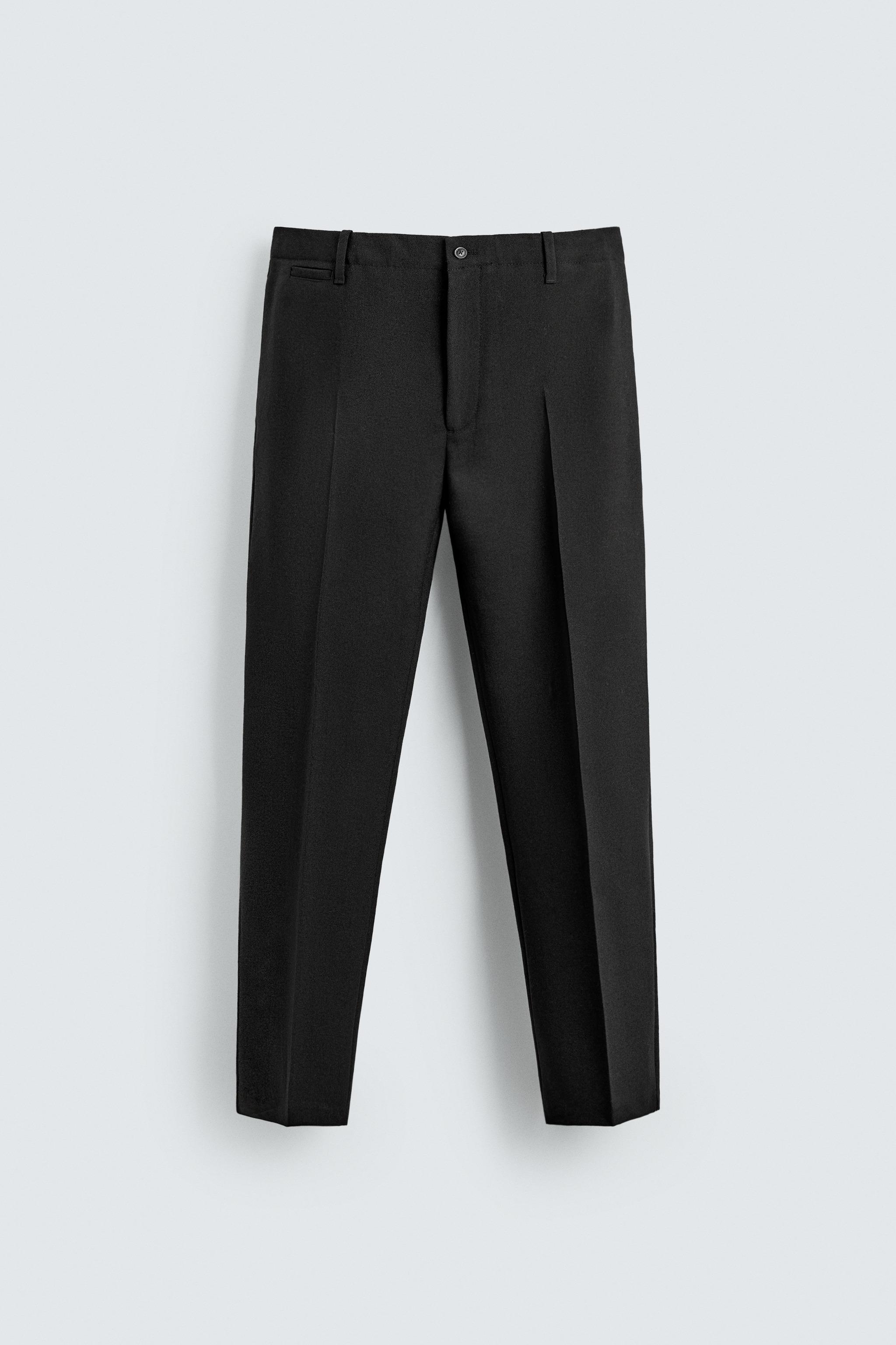100％ウールORIGINSチノパンツ - ダークブラウン | ZARA Japan / 日本