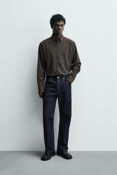 قميص SLIM FIT - بني/ توبو by Zara