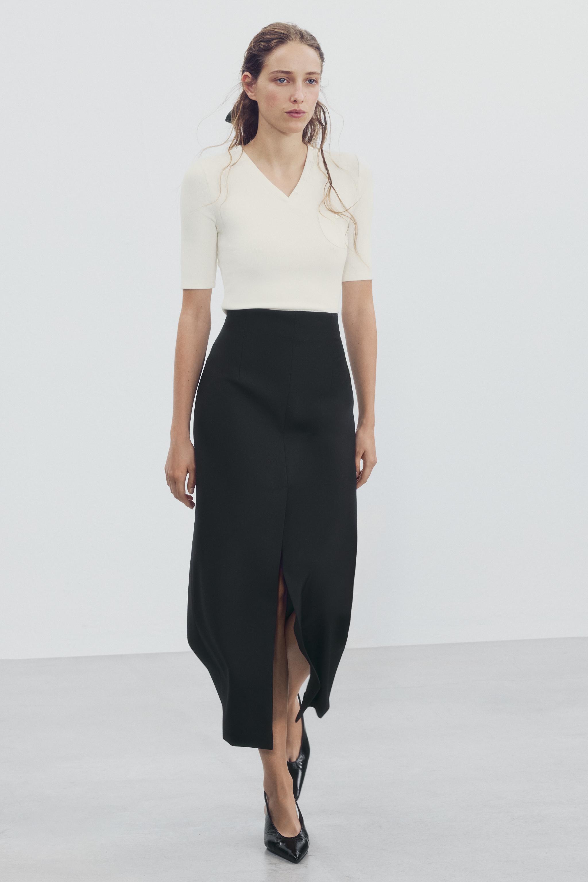 ポケット Vネック Tシャツ - ミディアムエクリュ | ZARA Japan / 日本