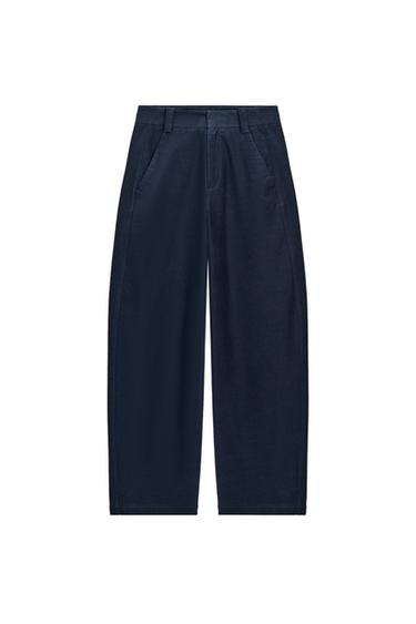 „BARREL“ KELNĖS – Tamsiai mėlyna – „Zara“