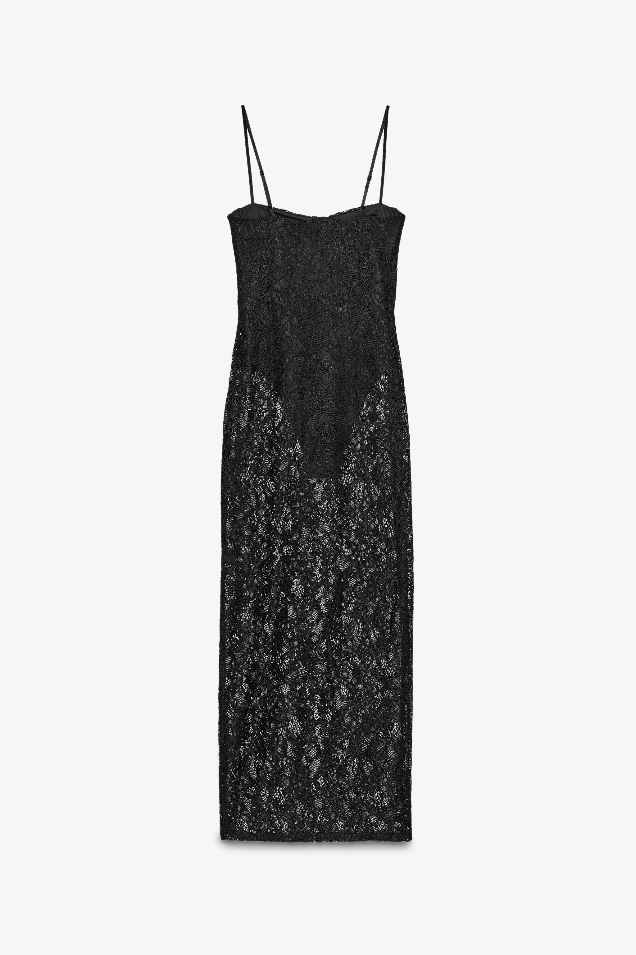 UNDERWIRE LACE MIDI DRESS