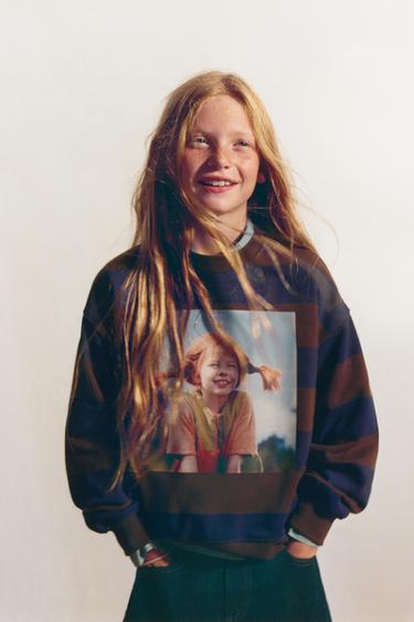 PIPPI LONGSTOCKING © ASTRID LINDGREN COMPANY STRIPED SWEATSHIRT - Brown by Zara