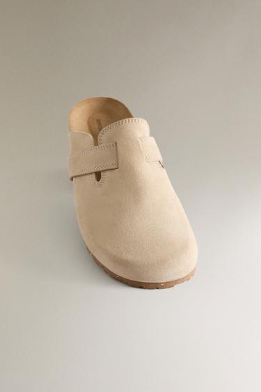SABOTS CUIR LANIÈRE - Beige de Zara - Image 4