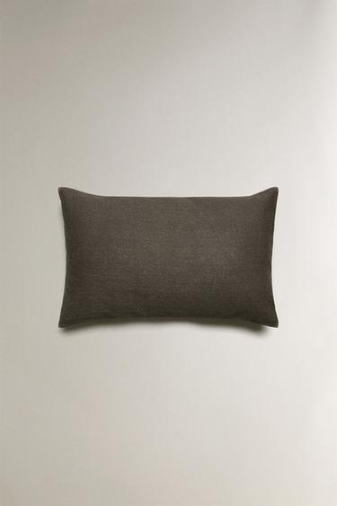 PLAIN CUSHION COVER - Khaki by Zara - Image 2