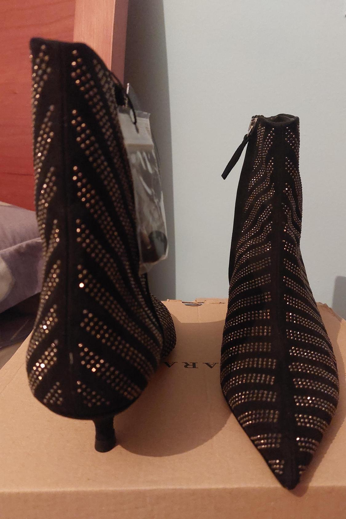 SHINY HIGH HEEL ANKLE BOOTS - Image 2