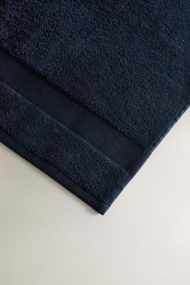 SERVIETTE DE BAIN COTON PREMIUM - Bleu encre de Zara - Image 2
