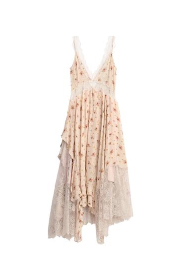 LIMITED EDITION PRINTED LACE DRESS - Printed by Zara