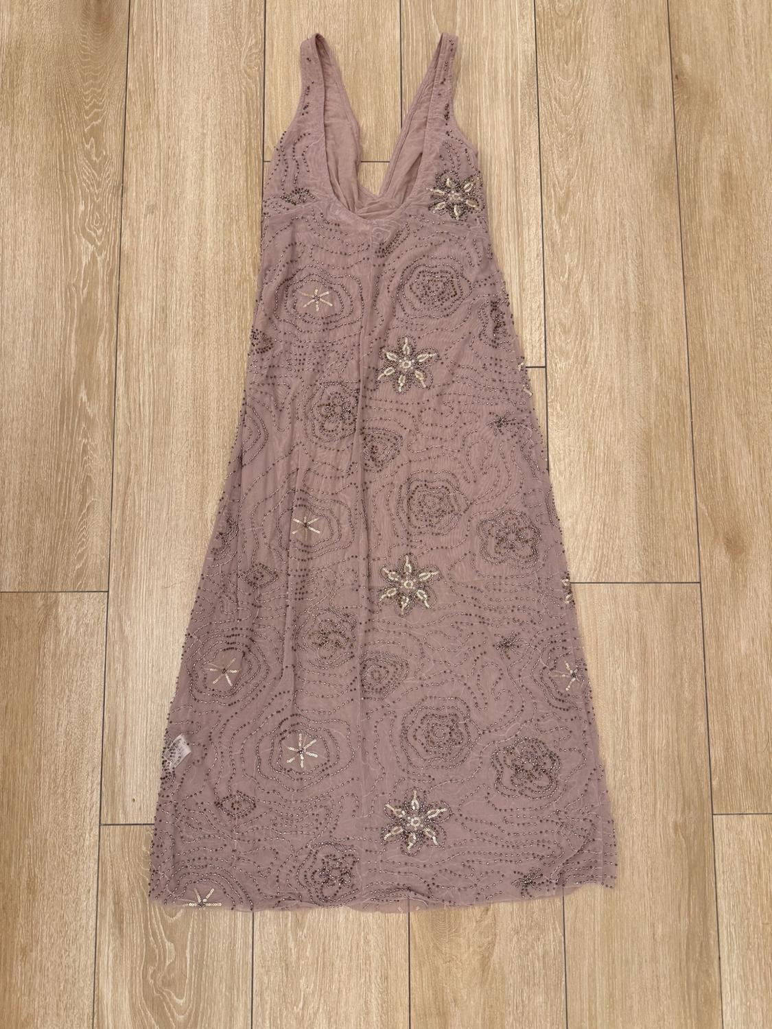 MIDI DRESS WITH BEADS - Image 2