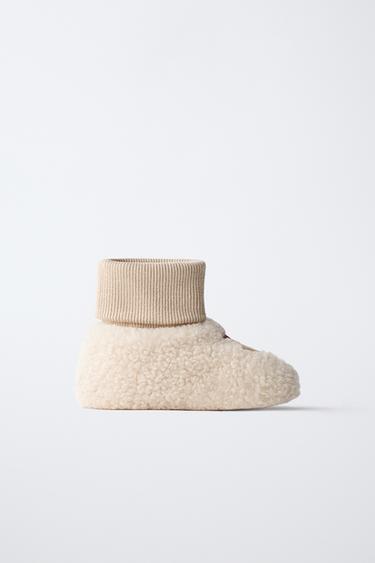 DETAIL SLIPPERS - Ecru White by Zara
