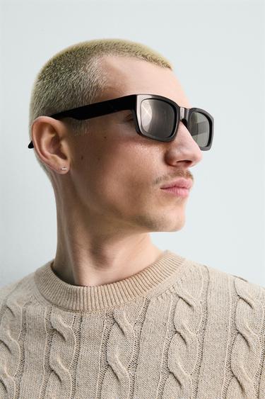 COTTON BLEND CABLE-KNIT JUMPER - Light beige by Zara - Image 4