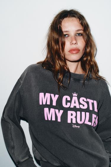 SWEAT DÉLAVÉ DISNEY© - Gris anthracite de Zara - Image 1