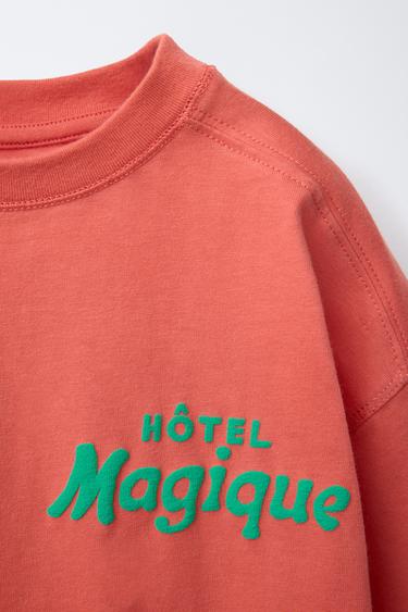 HÔTEL MAGIQUE © X ZARA PRINTED T-SHIRT - Red / Coral by Zara - Image 2
