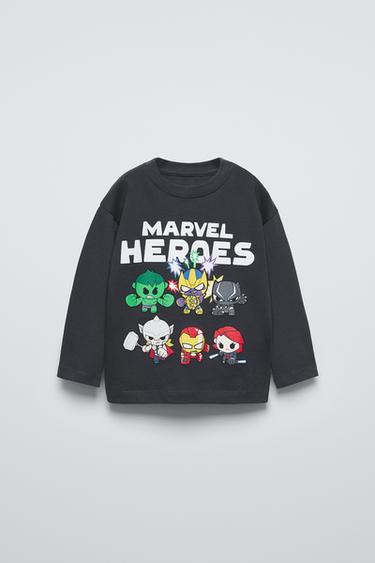 Zara AVENGERS © MARVEL T-SHIRT - Anthracite grey - Image 0