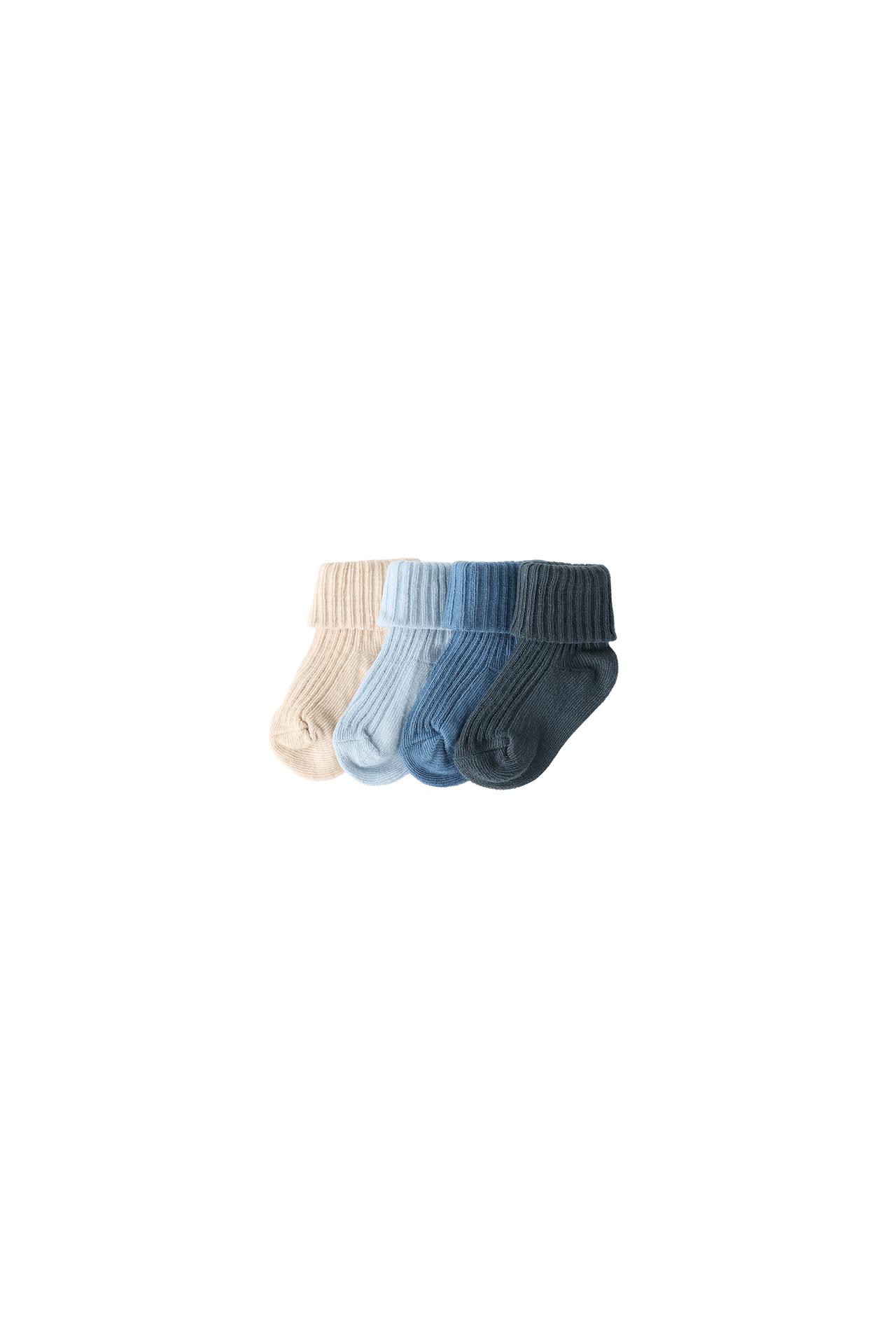 FOUR-PACK OF COLOUR SOCKS IN A BOX