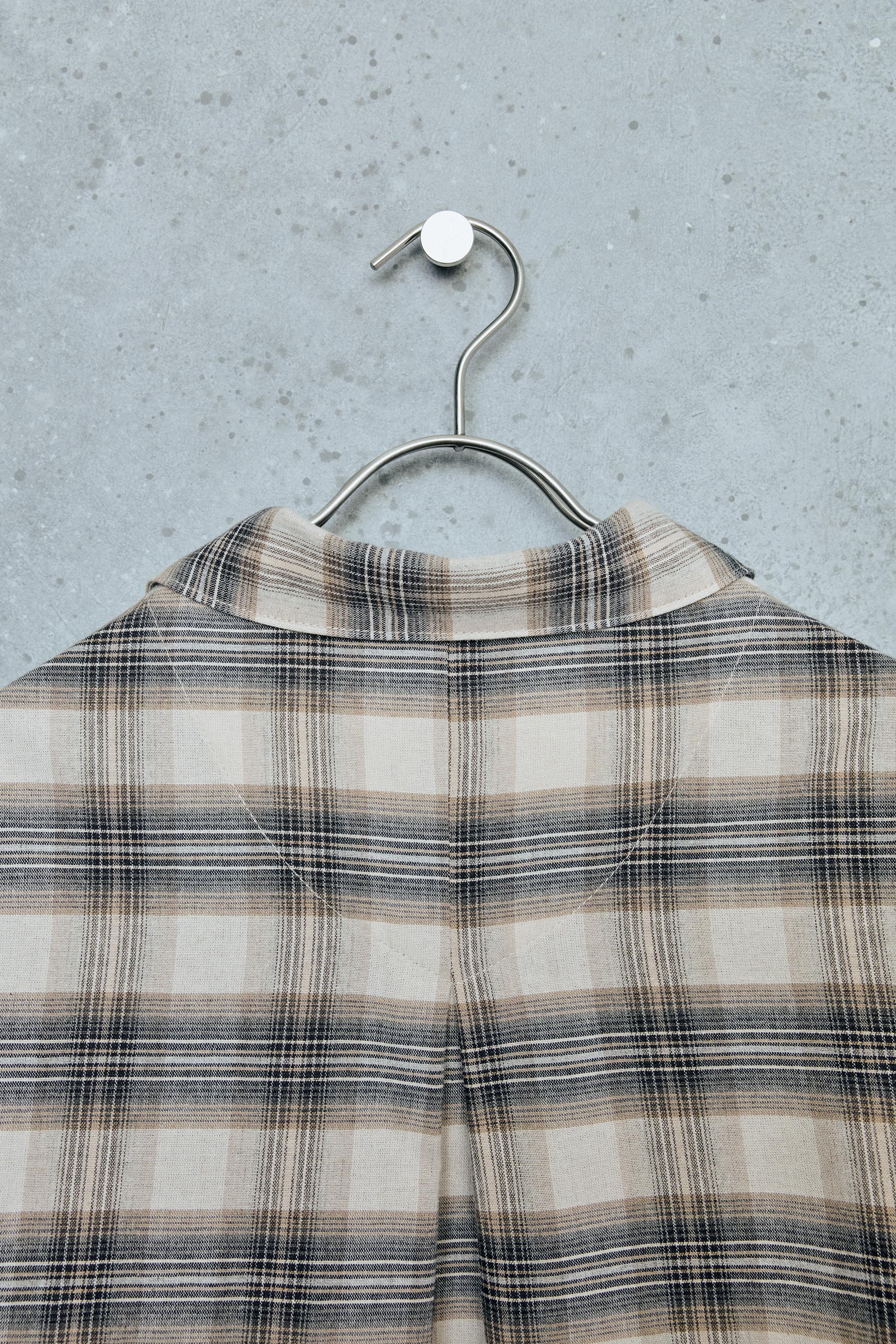 STORIESZ - PLAID PRINT BOWLING SHIRT