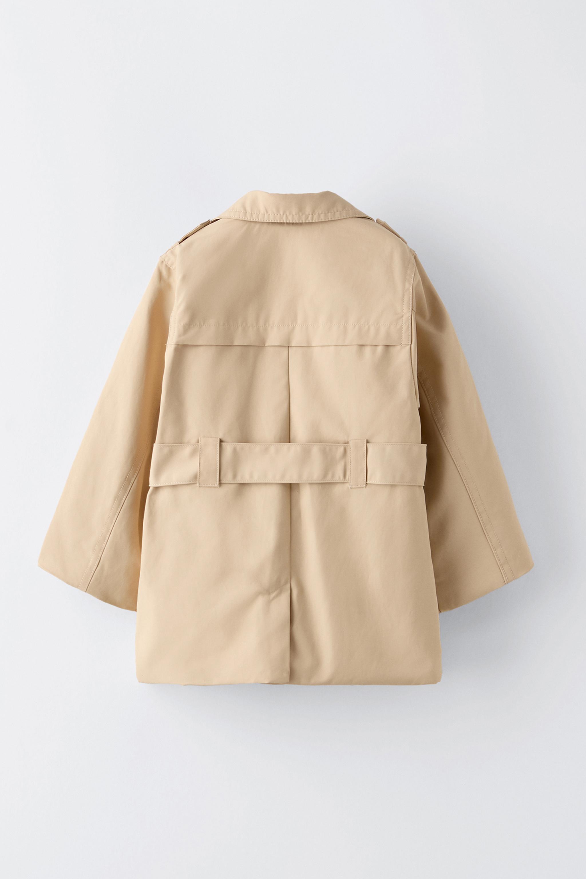 ZARA Long Flowing popular Belted Lightweight Trench Coat